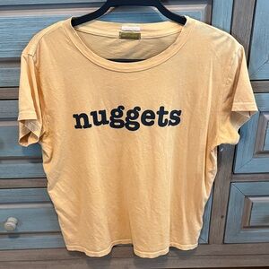NWOT MOTHER Mustard 'Nuggets' Graphic Tee